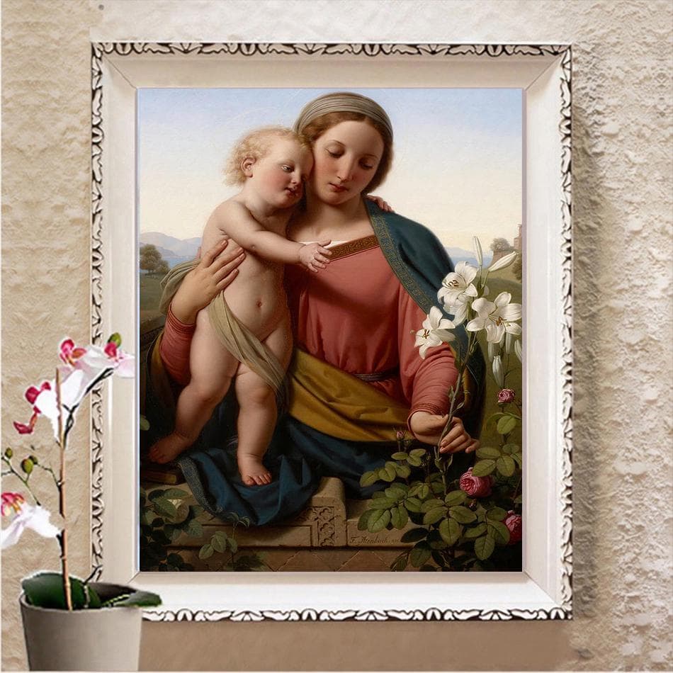 Diamond Painting Full Square/Round Diamond Pattern Embroidery Cross Stitch 5D Rhinestone Painting Full Square 20X30CM