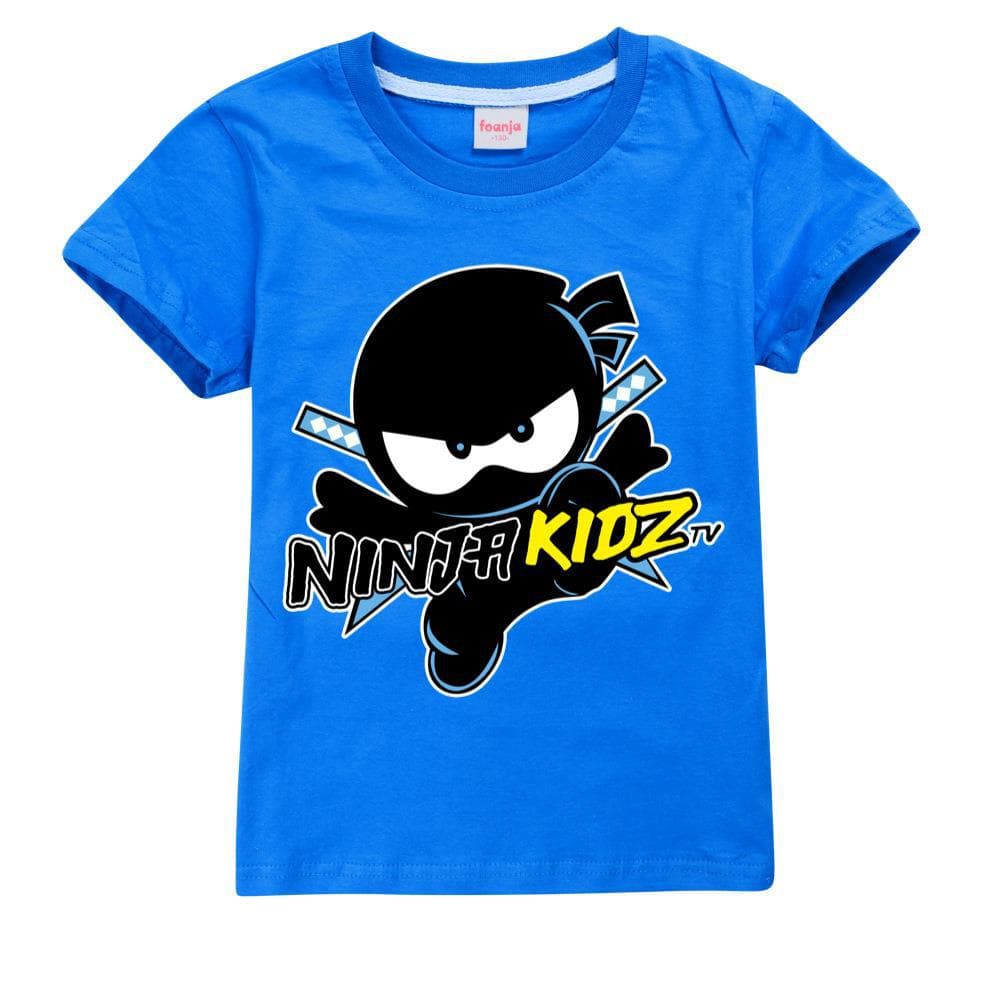 2025 MINISO NINJA KIDZ 3D T Shirt Casual Summer Short Tees Kids Cartoon Graphic T Shirts Boys Clothing Harajuku Anime Tshirt 4-16 Years 130
