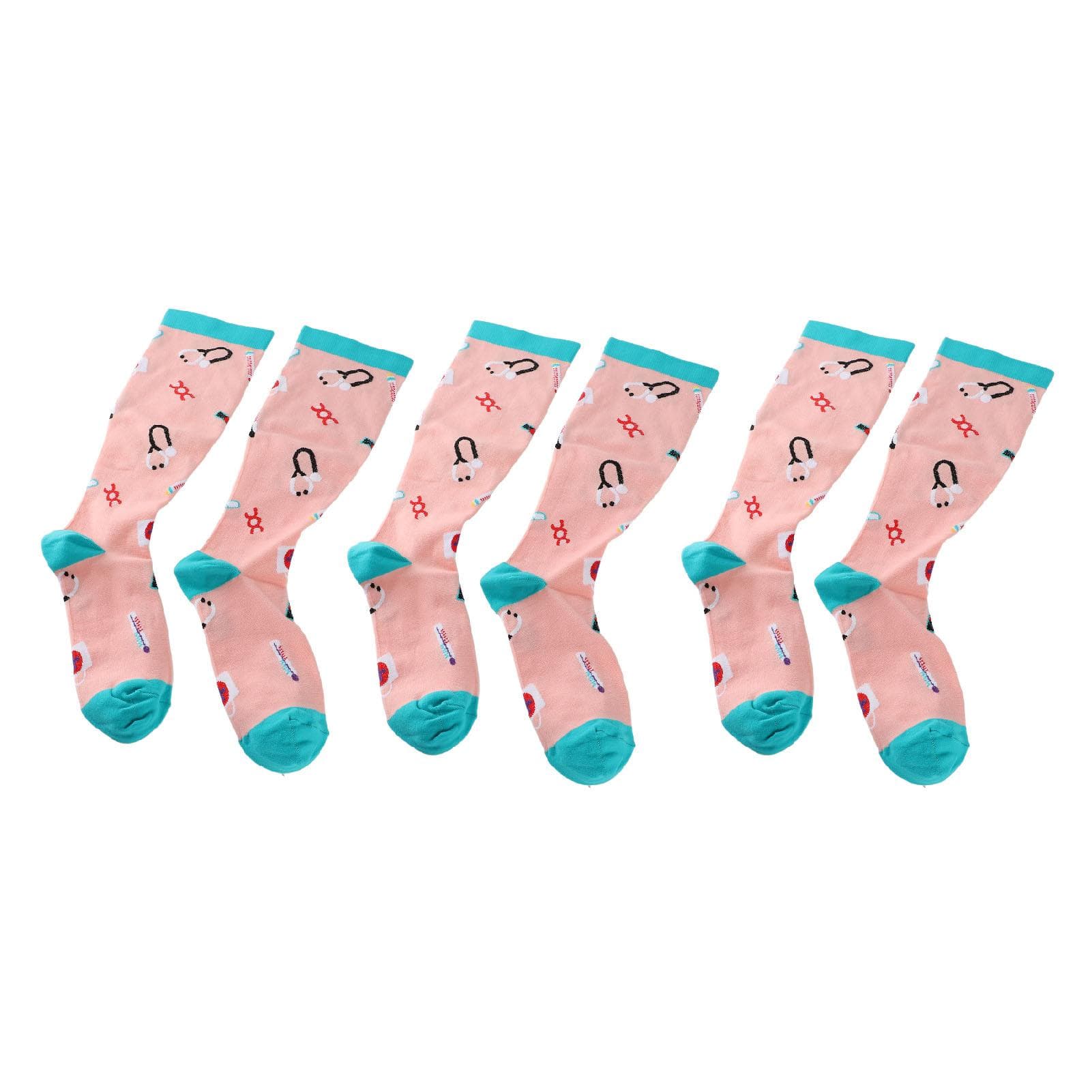 3 Pairs Extra Wide Calf Compression Socks for Men Women Knee High Graduated Support Plus Size XXL