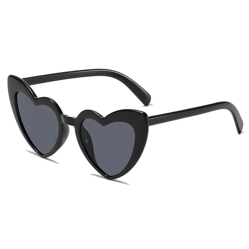 Vintage Pink Heart Sunglasses for Women Trendy Irregular Shape UV Protection Street Fashion Shades 1PC
