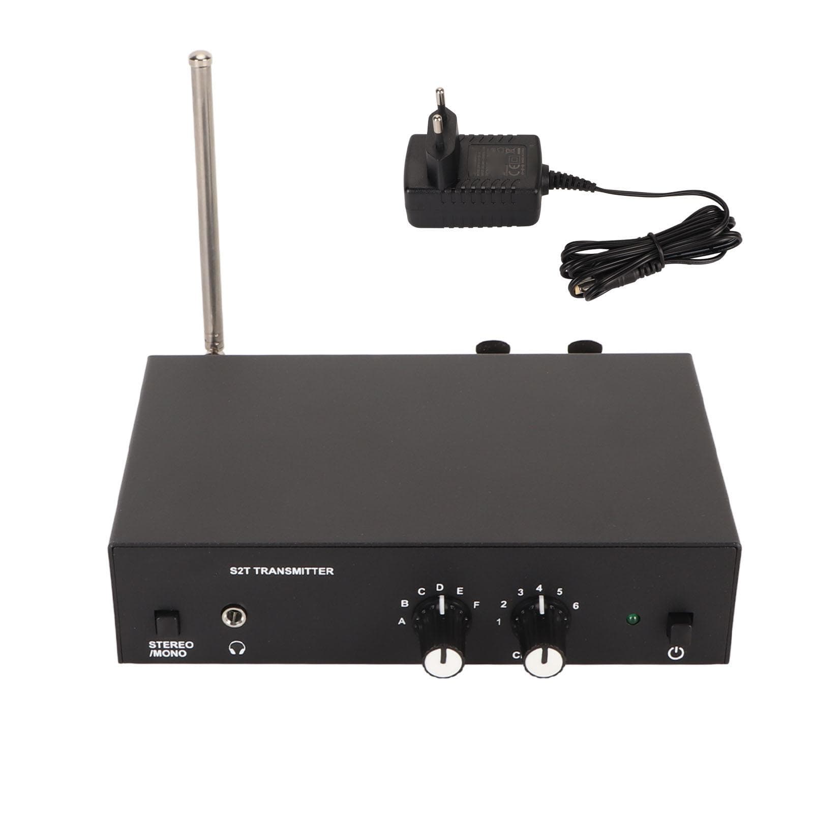 IEM System Transmitter 570 to 590MHz Stereo Wireless Ear Monitor Transmitter for Stage Studio