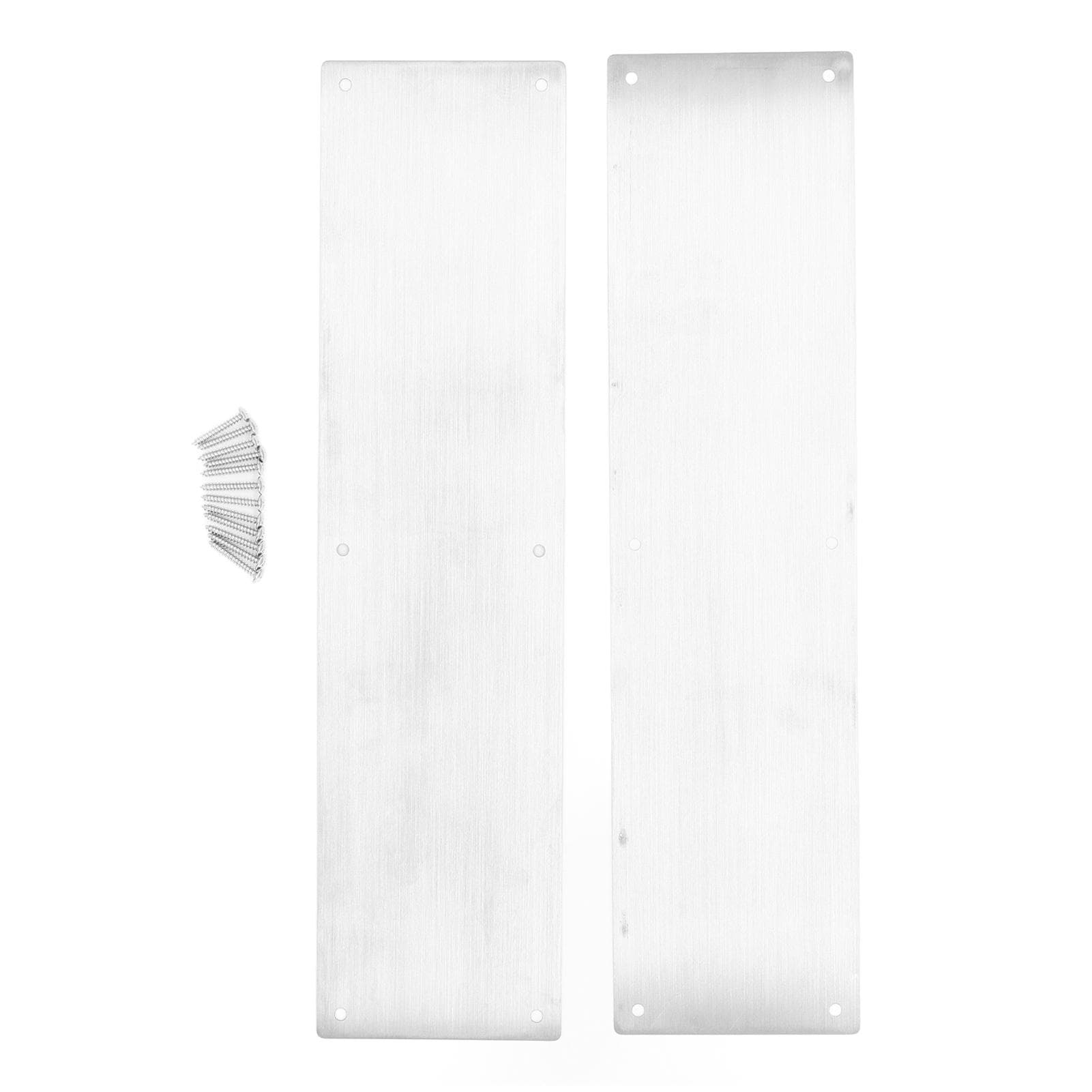 2PCS Door Kick Plate Decorative 304 Stainless Steel Door Protection Kick Plate for Interior and
