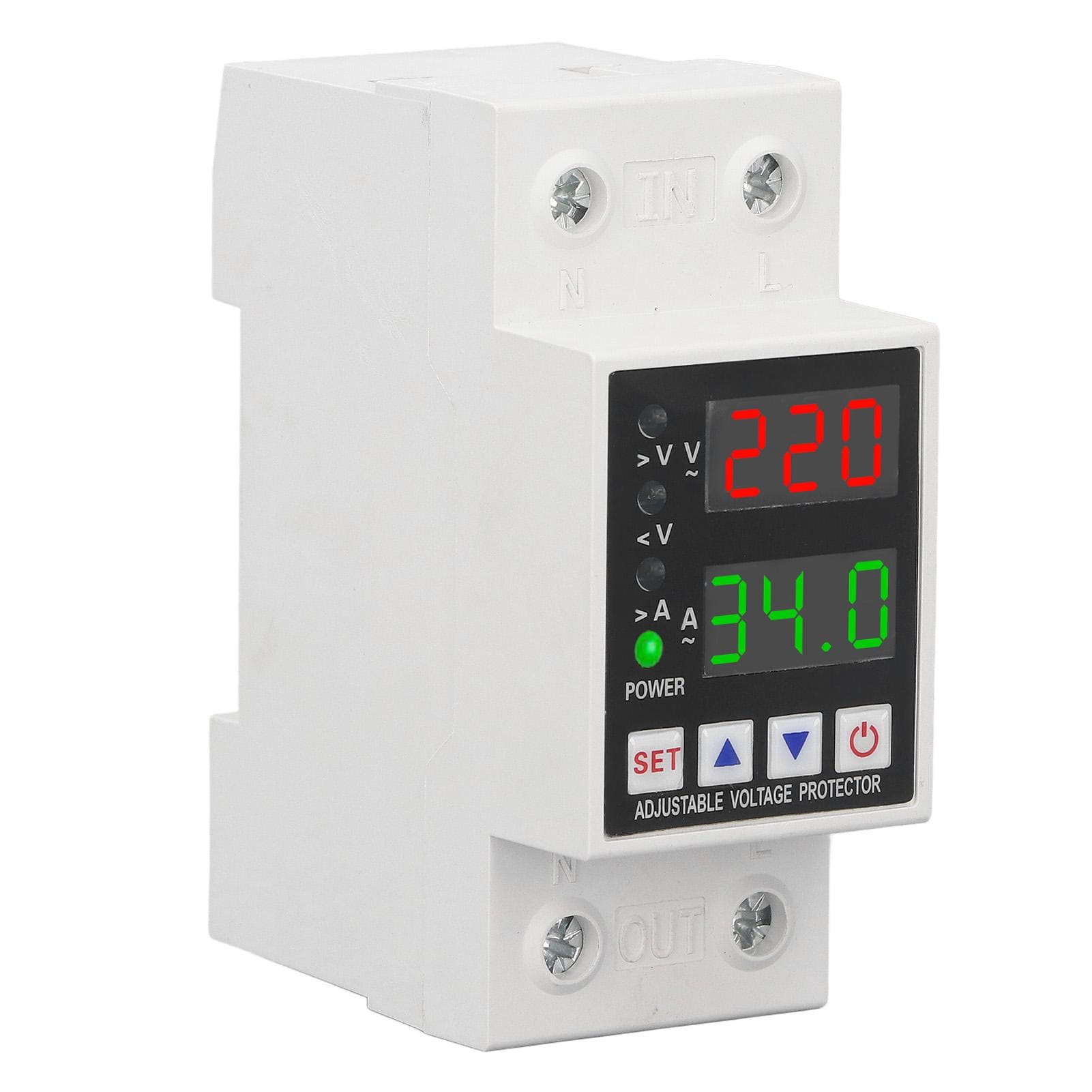 AC230V Overvoltage Undervoltage Protector Current Limit Delay Automatic Reset Switch Voltage