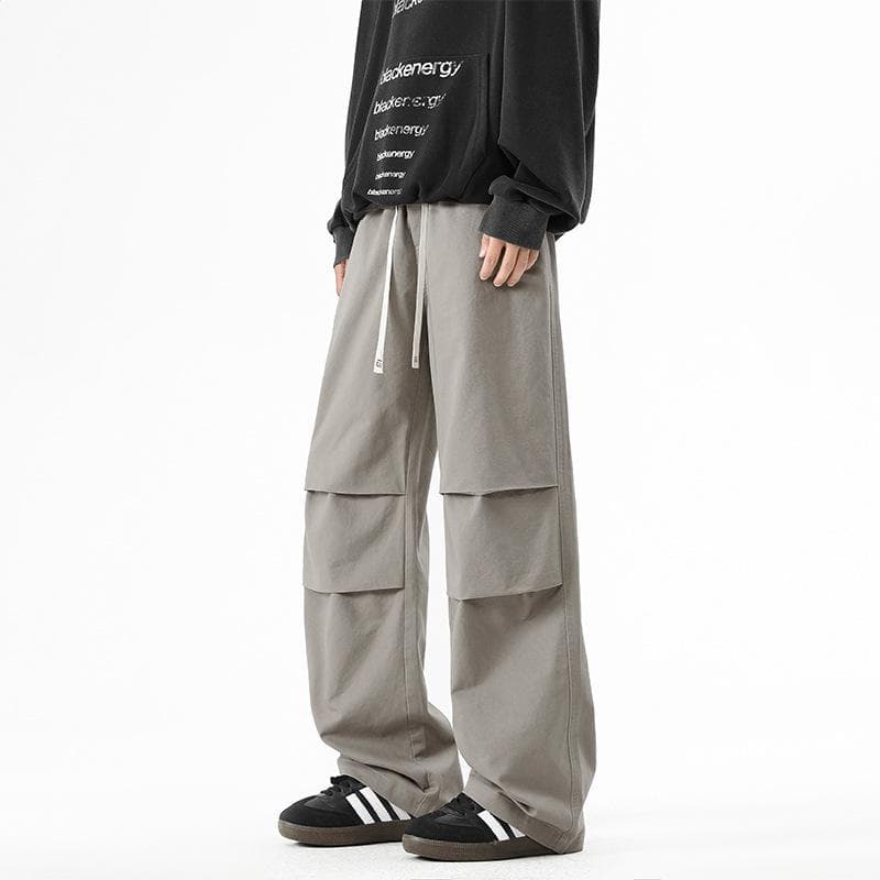 Men's Straight Loose Spring and Autumn Summer New American Casual Trousers Men's High Street Wide-leg Work Pants 4XL