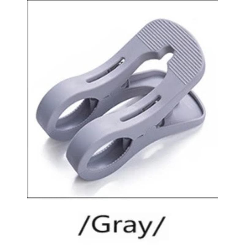 2PCS Beach Towel Clips, Large Size Windproof Plastic Clips, Bathroom Towel Clips, Quilt Clamps Clothes Pegs for Home Pool Chairs