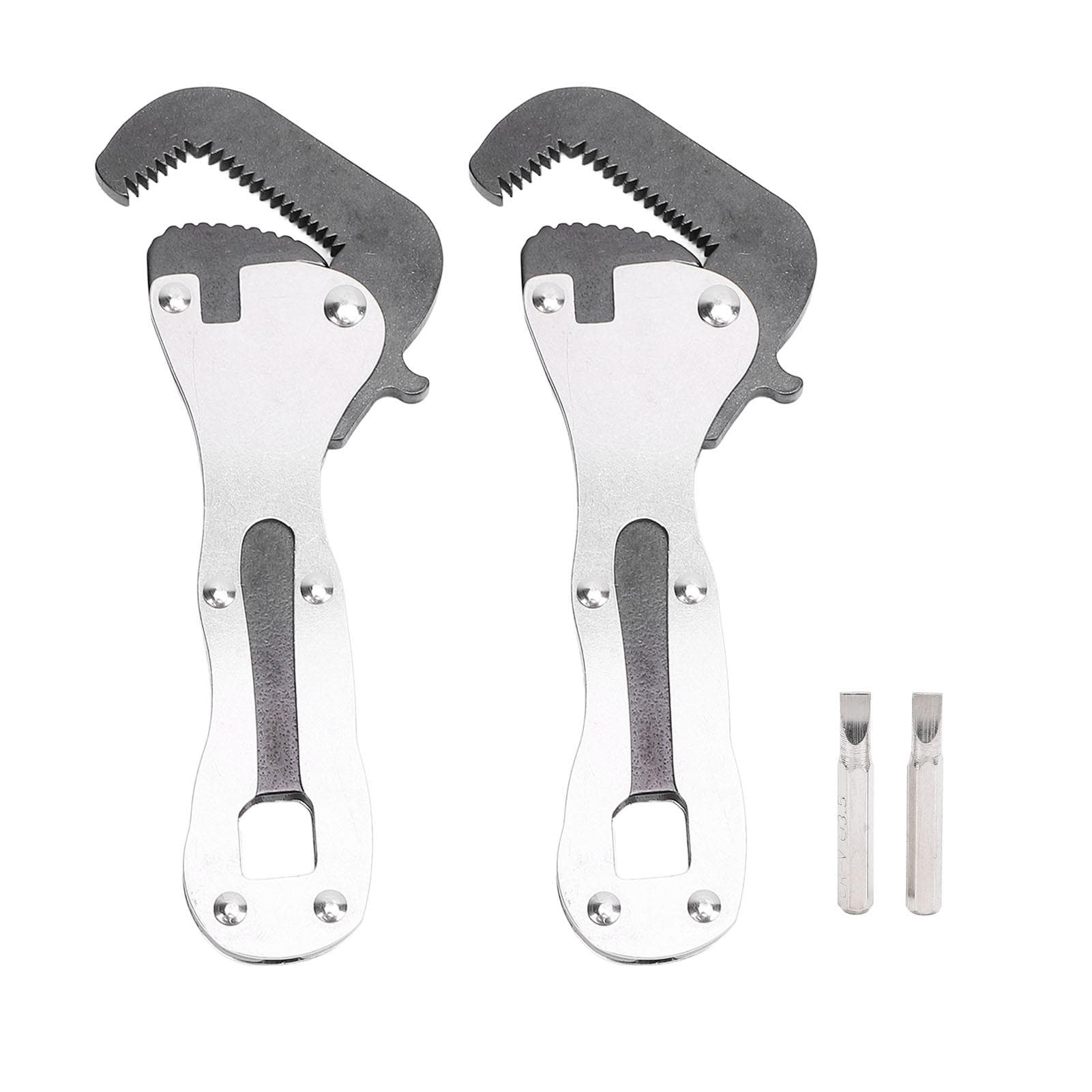 Micro Wrench Metal Ergonomic Portable Multifunctional Micro Self Adjusting Wrench for Tight Space