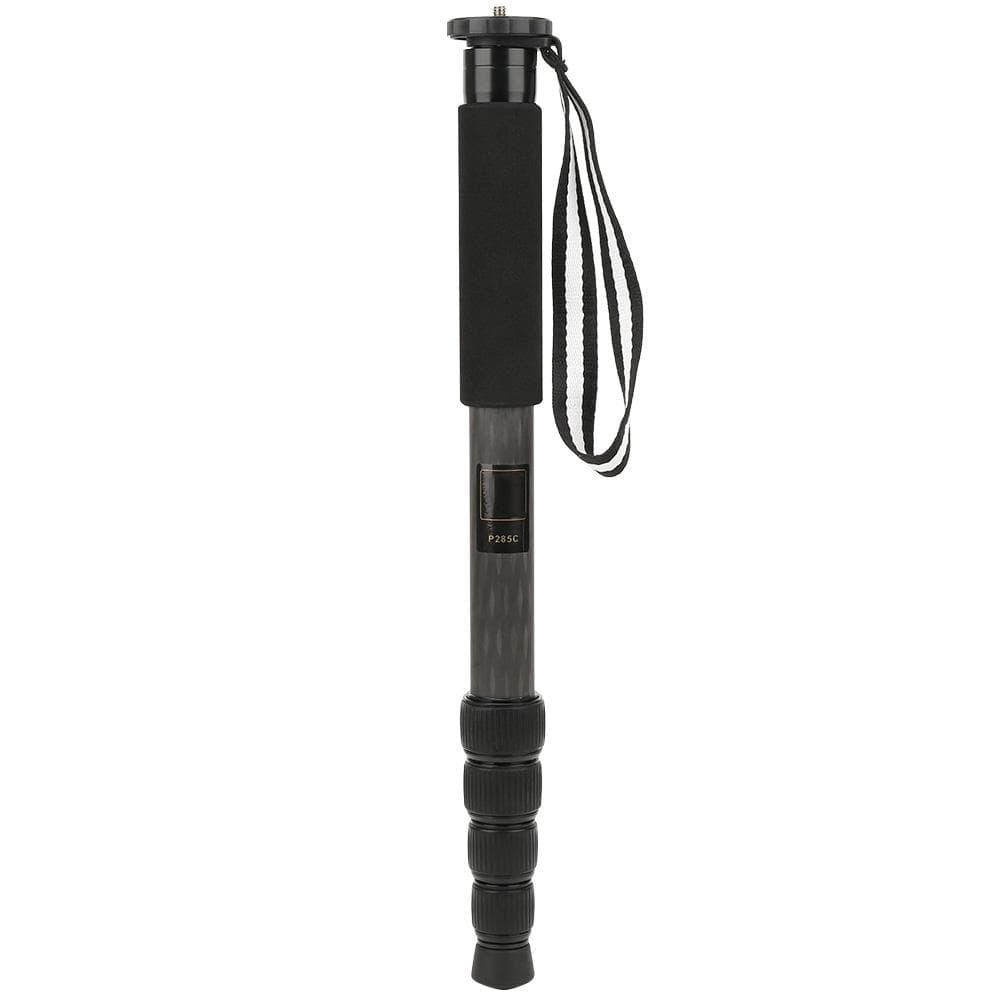 P285C Carbon Fiber Monopod SLR 5 Sections Compact Portable for Camera Tripod Ball Head