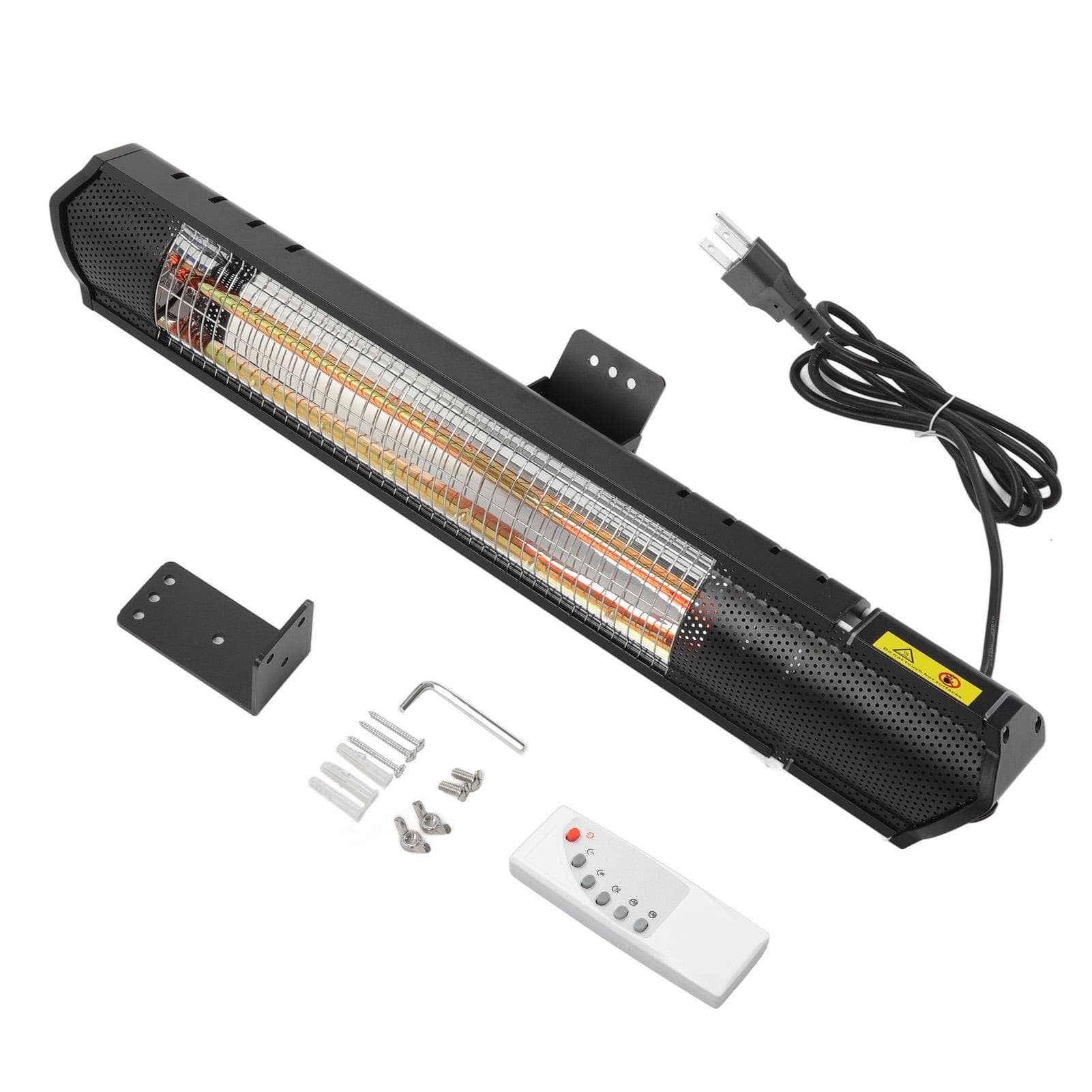 Electric Outdoor Heater Waterproof Portable Wall Ceiling Infrared Patio Heater with Remote Control