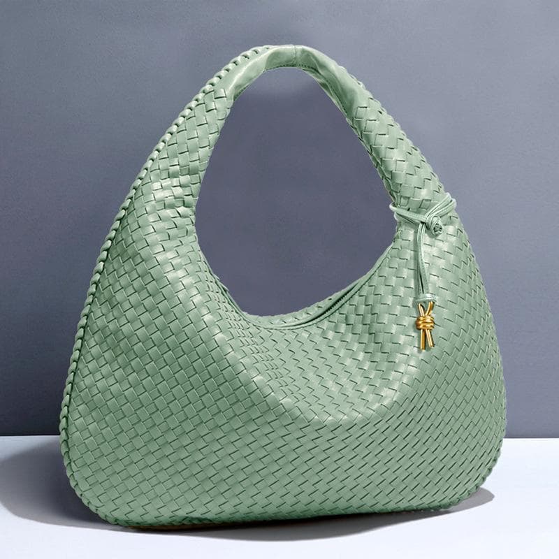 Crescent-shaped Women's Bag, Fully Hand-woven Hand-held Dumpling Bag, Fashionable and Versatile, Single-shoulder Underarm Bag
