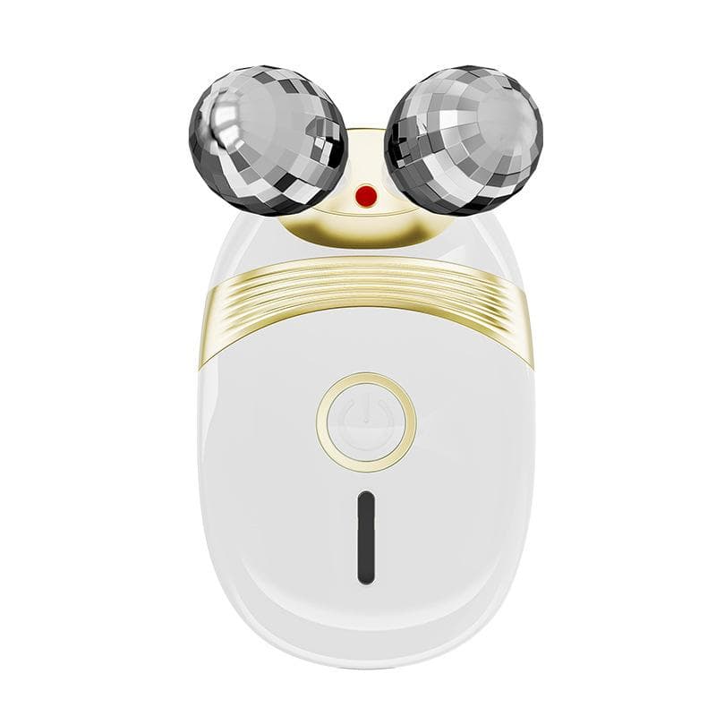 Electric Beauty Instrument Roller Introduces Face EMS Facial Massager Household Lifting Current Vibration Firming Rejuvenation white