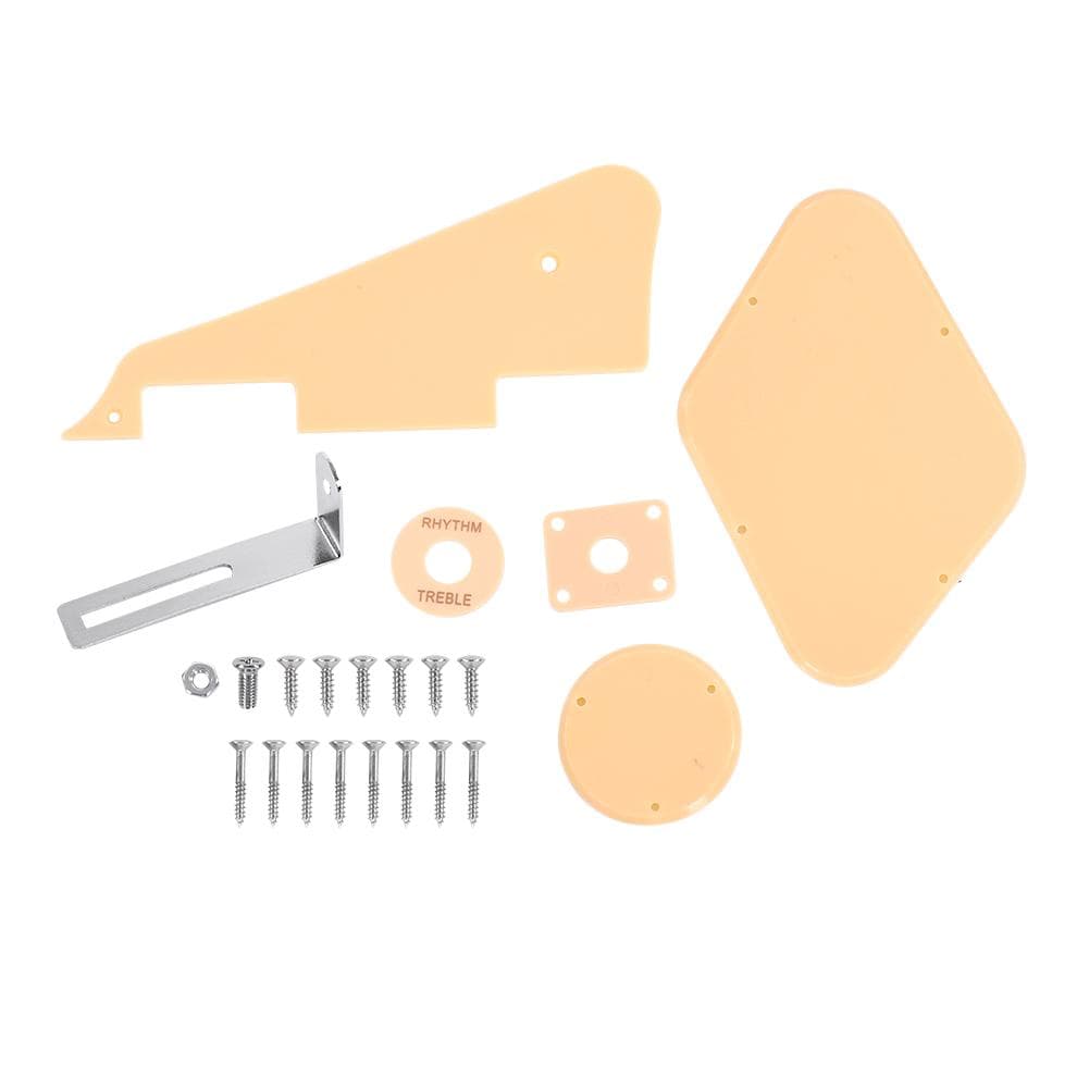 Plates Set Pickguard Switch Ring Cavity Cover Jack Scratch Back Plate for LP Jazz Guitar