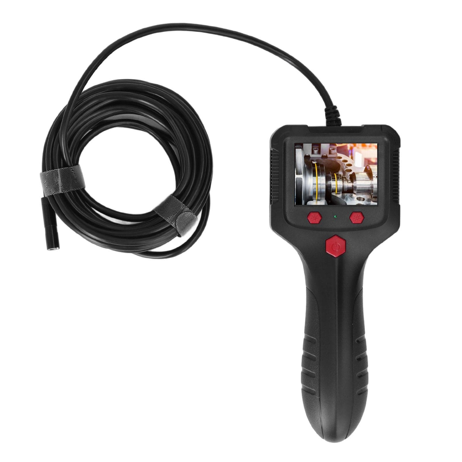 Industrial Endoscope Cam Handheld Inspection Borescope 2.4in LCD Screen 8mm Lens IP67 Waterproof