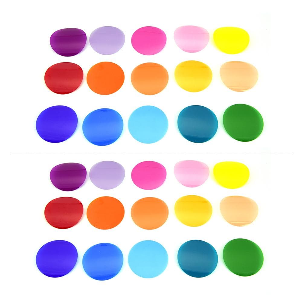Godox V-11C Color Filters Kit Color Gels Filters 15 Different Colors * 2 for Godox V1 Series Camera multicolour