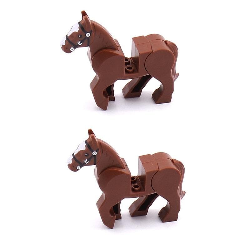 MOC Medeival Knights Horse MiniFigures Building Blocks Bricks Toys Gift