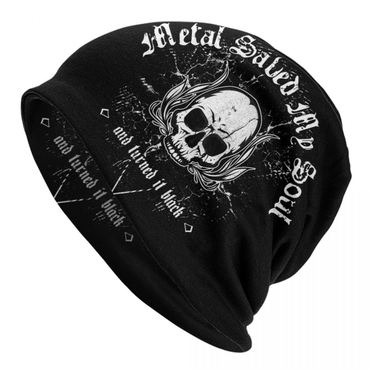 Rock Star Skull Rock N Roll Skullies Beanies Caps Unisex Winter Warm Knit Hat Hip Hop Adult Heavy Metal Punk Music Bonnet Hats Beanies Hat