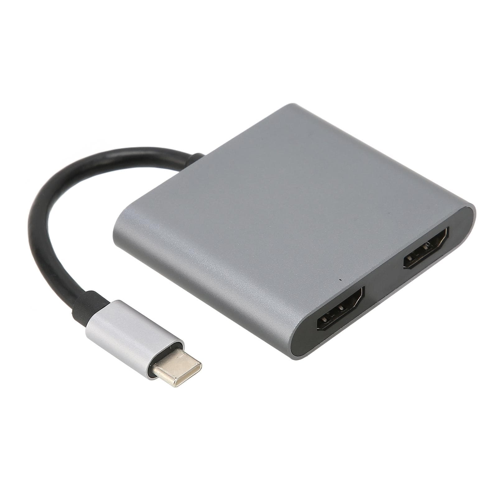 Type C Adapter 5Gbps Transmission Anti Interference Multiport Aluminum Alloy 4K Type C Switcher