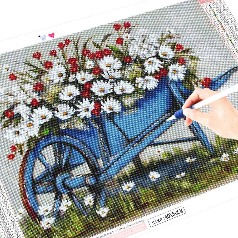 Diamond Layout Diamond Painting Flower Diamond Embroidery Craft Kit Rhinestones Picture Home Decor 20X30CM