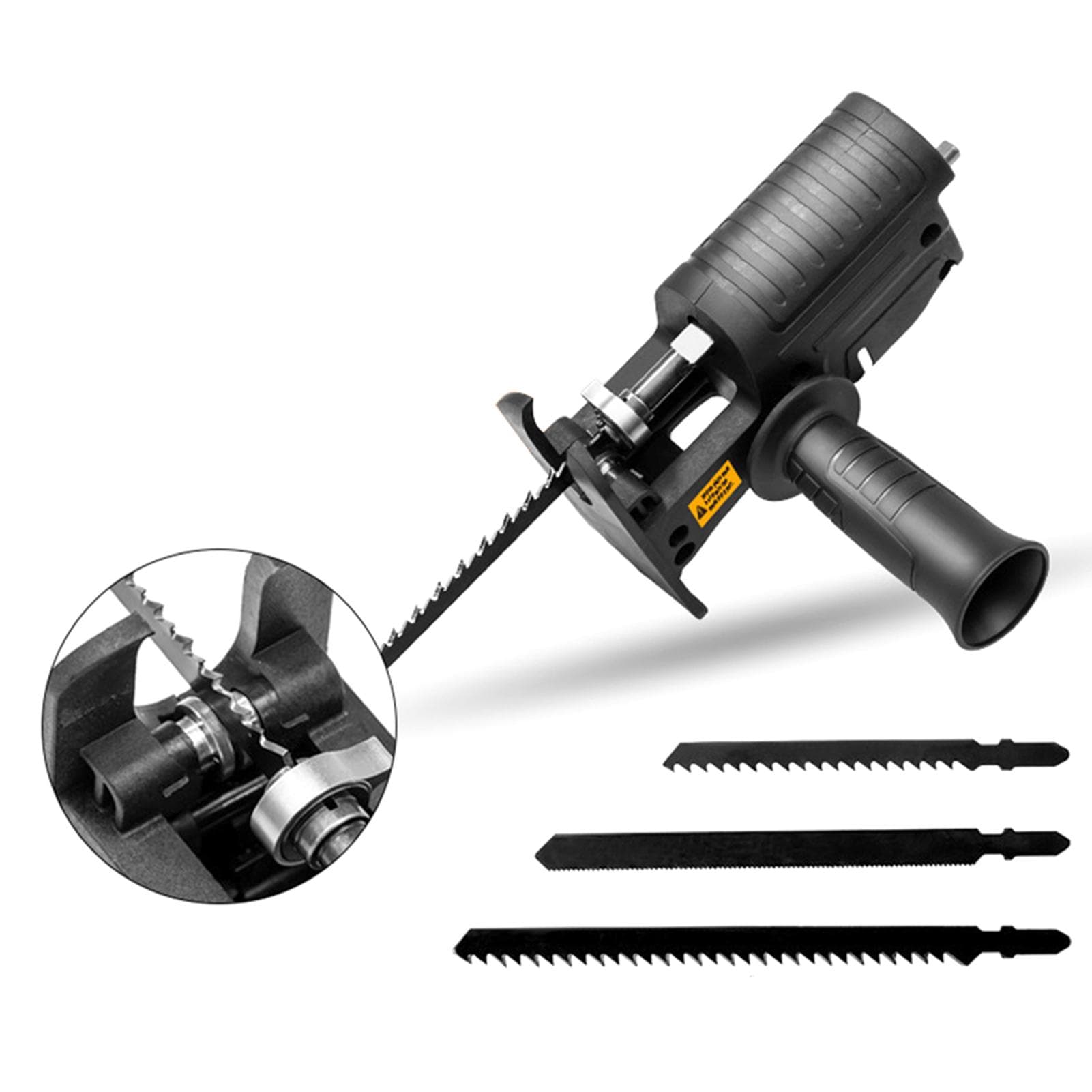 Portable Reciprocating Saw Adapter Multifunctional Electric Drill Modified Tool Attachment with black