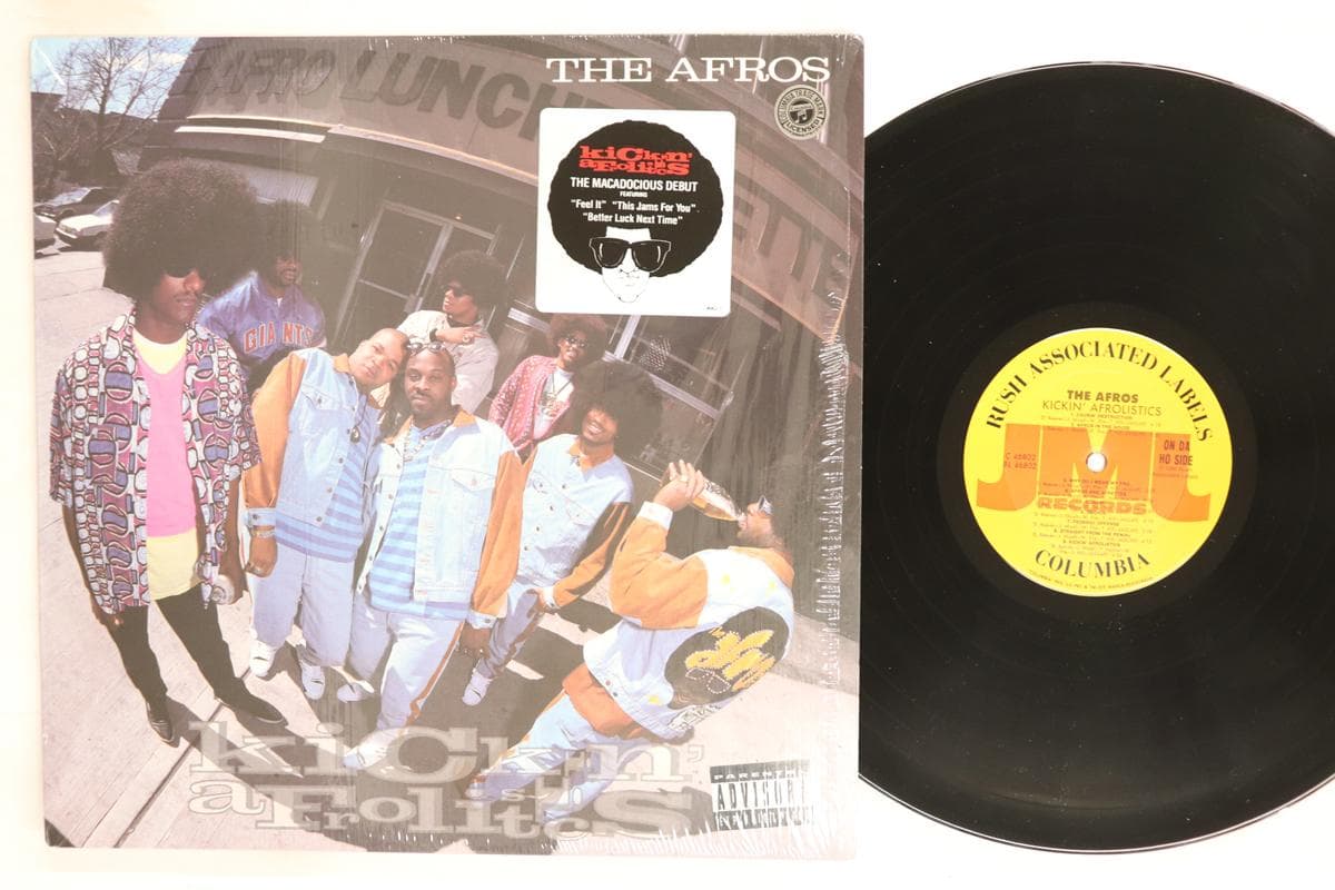 LP Record AFROS Kickin Afrolistics C46802 JMJ 1990 US Rap HipHopRB Used