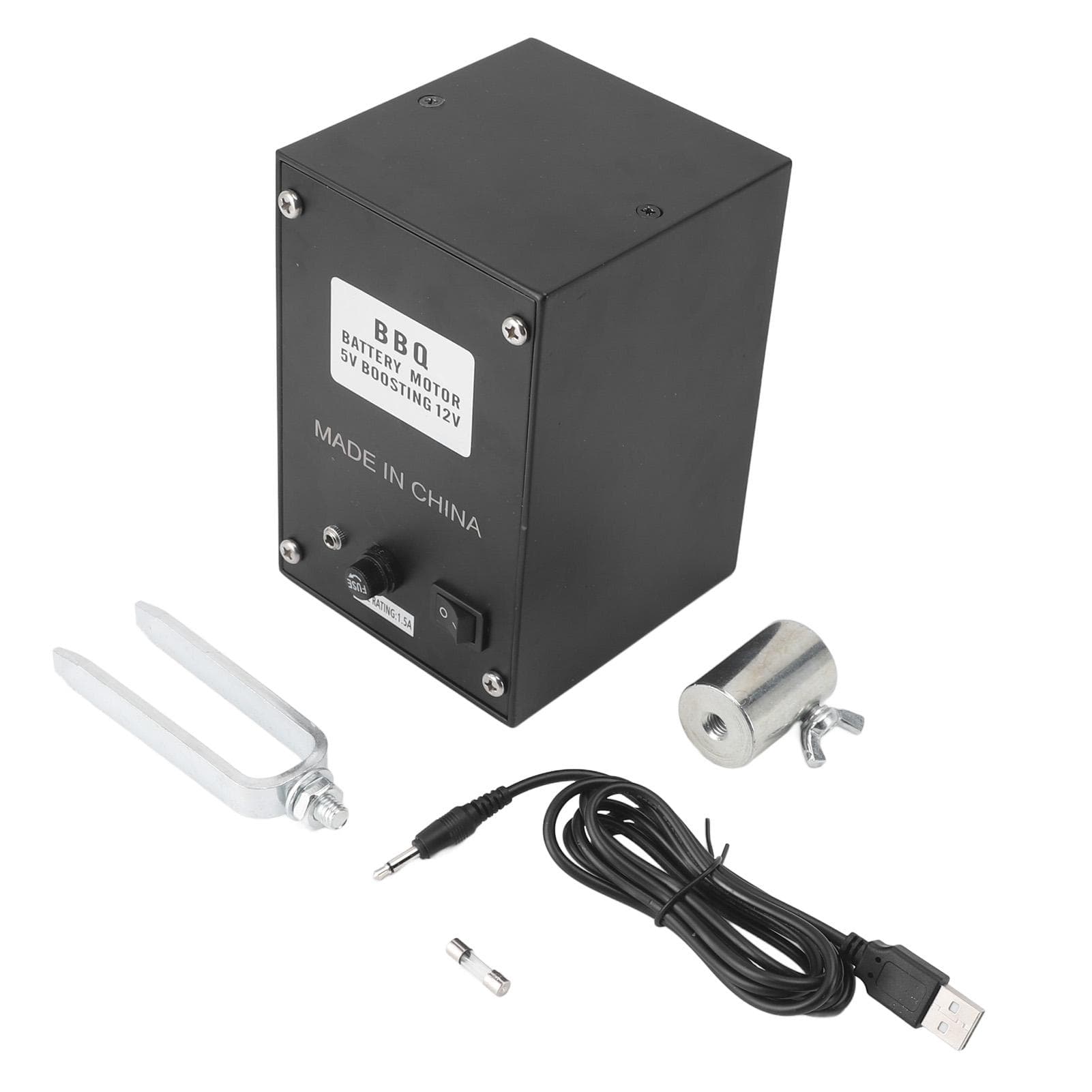 Barbecue Motor Aluminum High Torque 70KG with 1.5m Boosting Cable BBQ Rotisserie Motor for Meat