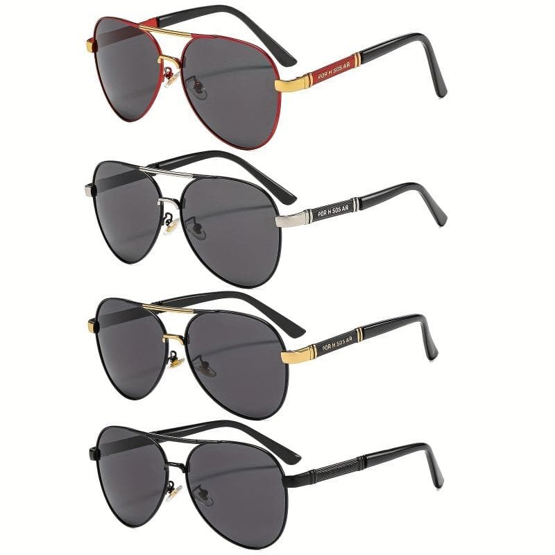 4Pcs Men's UV400 Sunglasses for Driving Sports Fishing Outdoor Sun Glasses with Polarized Lens
