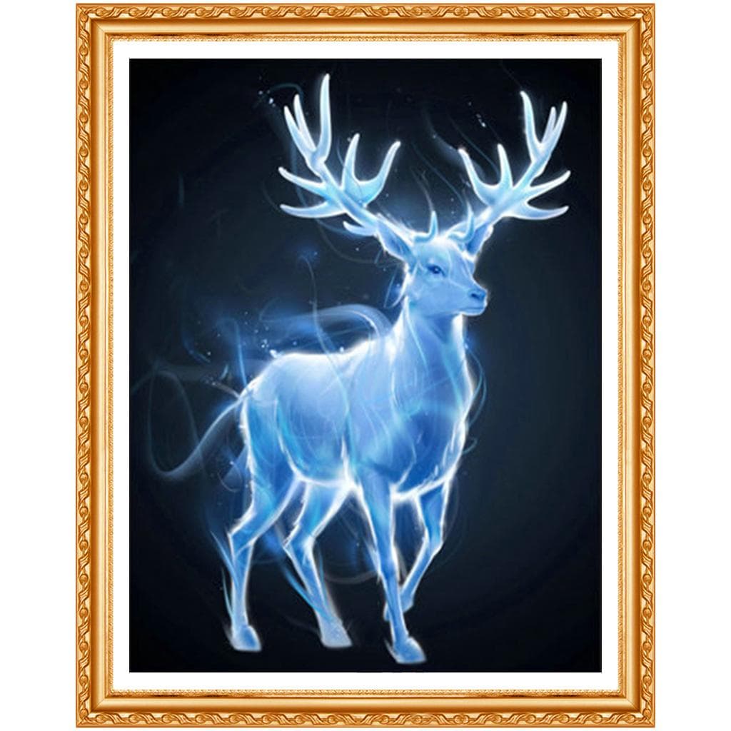 Sika Deer DIY Handmade Diamond Painting Cross Stitch Kits Diamond Embroidery Patterns Rhinestones 20X30CM