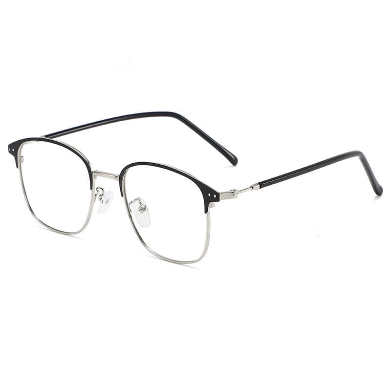 Photochromic Frameless Eyeglasses for Men Anti Radiation Computer Glasses Korean Style Rectangle Sunglasses