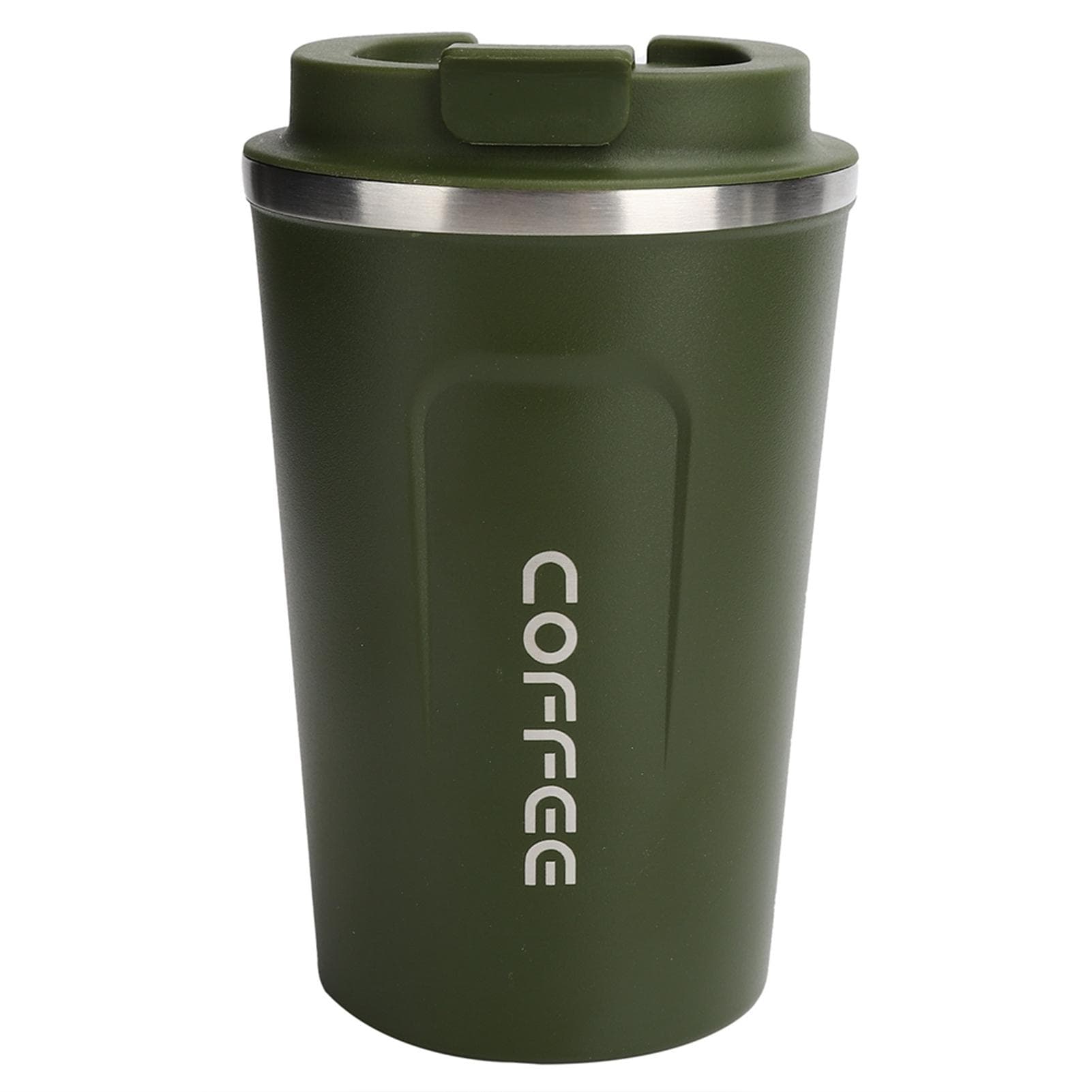 380ml Vacuum Mug DoubleLayer Stainless Steel Spill Proof Portable Car Coffee Cup(Green ) green
