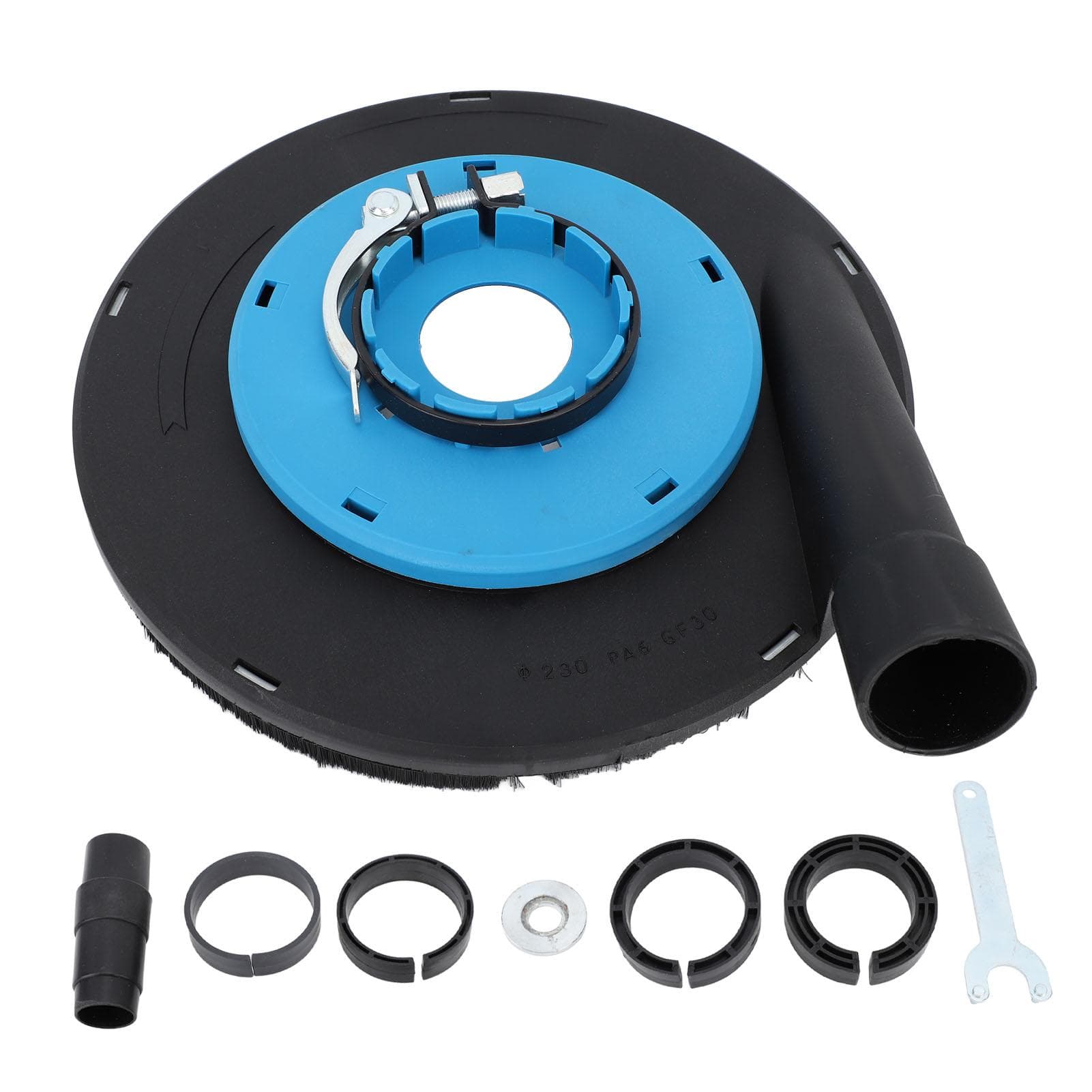 9 Inch Angle Grinder Dust Shroud Surface Grinding Dust Shroud for 230mm 9 Inch Angle Grinder Blue