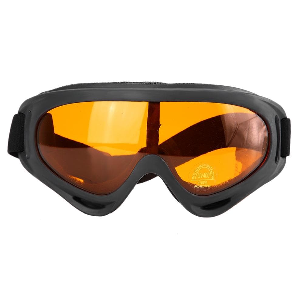 UV400 Protection Windproof Anti shock Goggles Motorcycle Sports Ski Glasses(Orange)