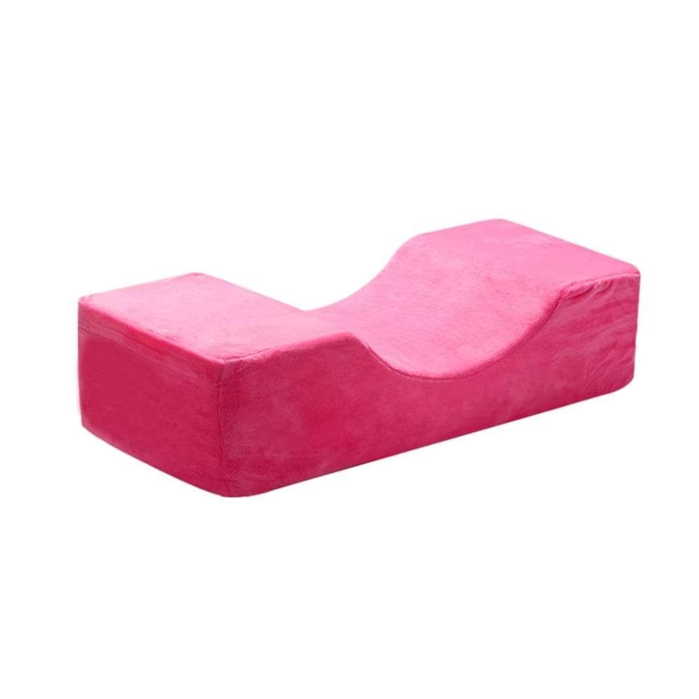 Detachable Cover Eyelash Extension Pillow U Shape Design Lash Pillow Neck Support  Beauty Salon rose red
