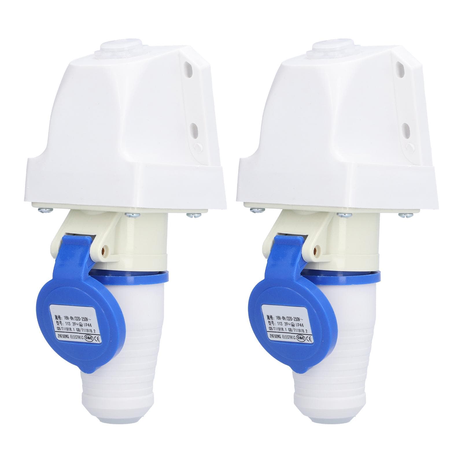 2 Set Industrial Plug Socket 3 Pin Circular Power Connector Accessories 220250V 16A 2P+E