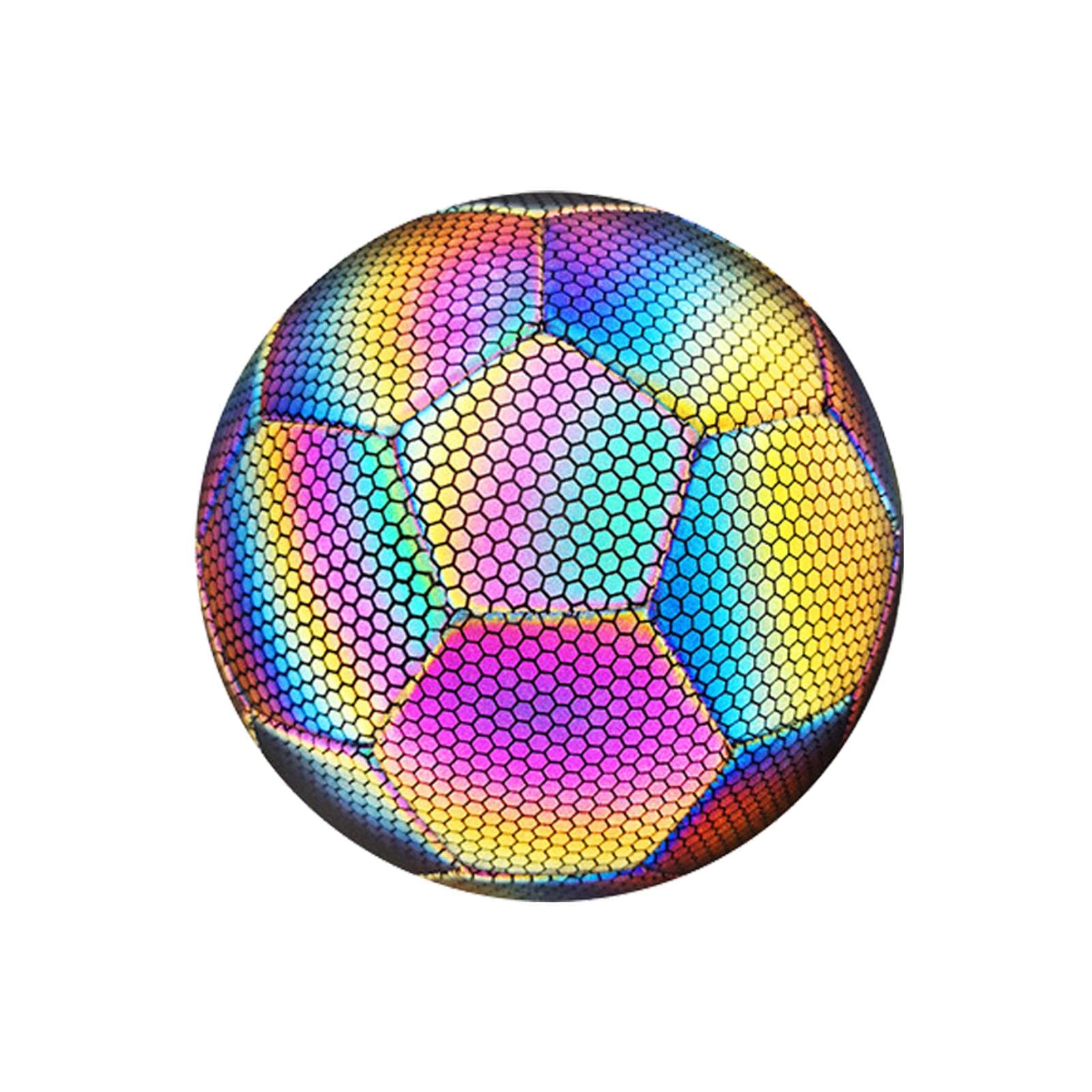 Luminous Reflective Football Luminous Soccer Ball Training Ball for Normal Games Performances