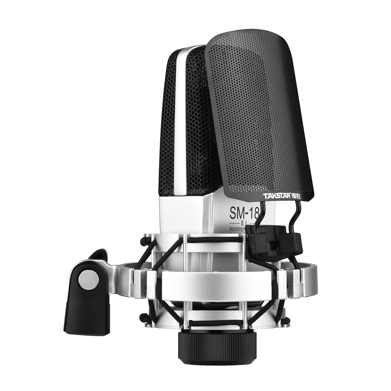 TAKSTAR SM-18 EL Professional Recording Microphone Cardioid Condenser XLR Mic Kit with Adjustable