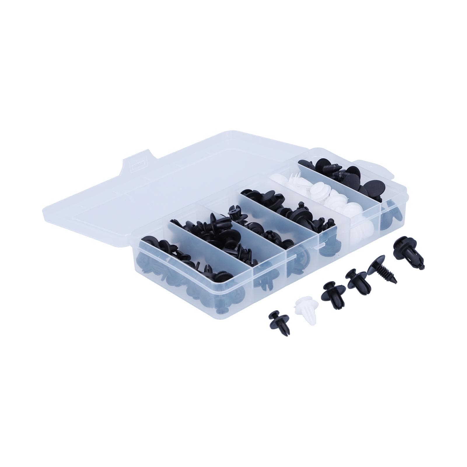 100pcs Auto Fasteners Clips Push Rivets 6 Size for Car Body Fender Trim Hood Dash Panel