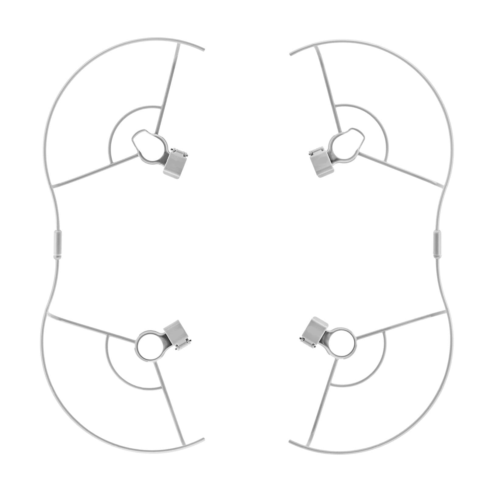 Compatible with DJI Mavic Mini Heighten Landing Gear Propeller Guards Set Extended Legs Propeller white