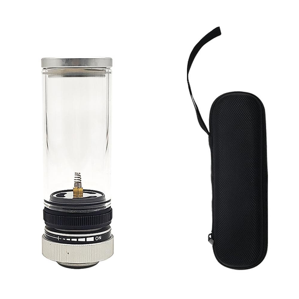 Portable Gas Camping Lantern Outdoor Candle Lamp with Storage Bag for Camping Hiking Travel Lamp holder white