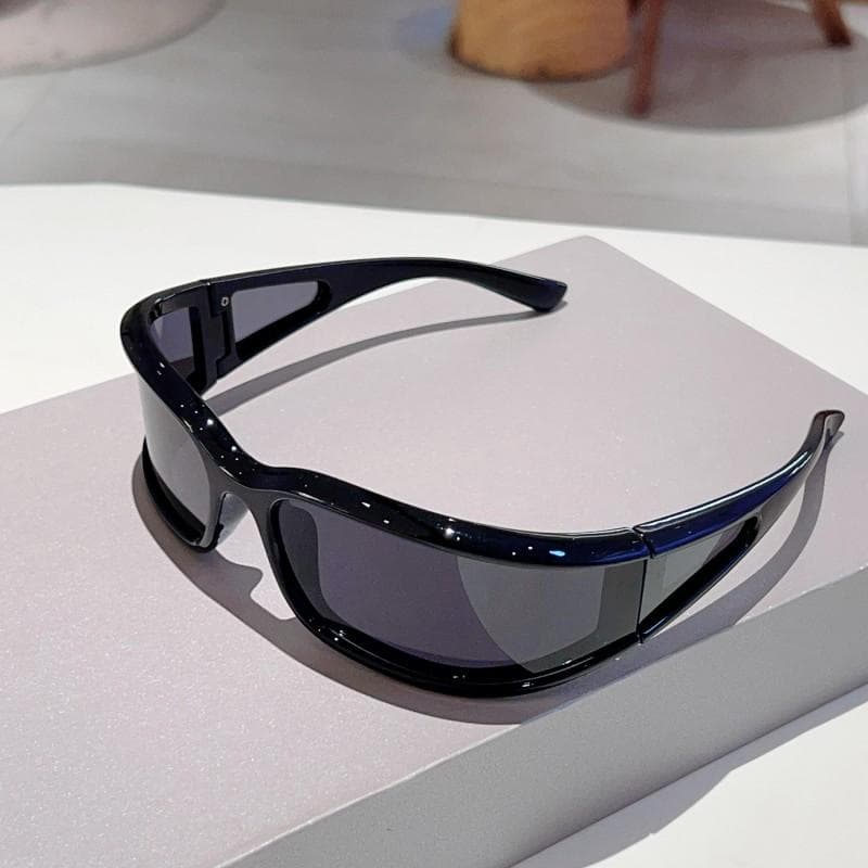 KAMMPT Y2k Sports Sunglasses Men Women Wrapped Round Protective Cycling Shades Anti UV Windproof Sun Glasses