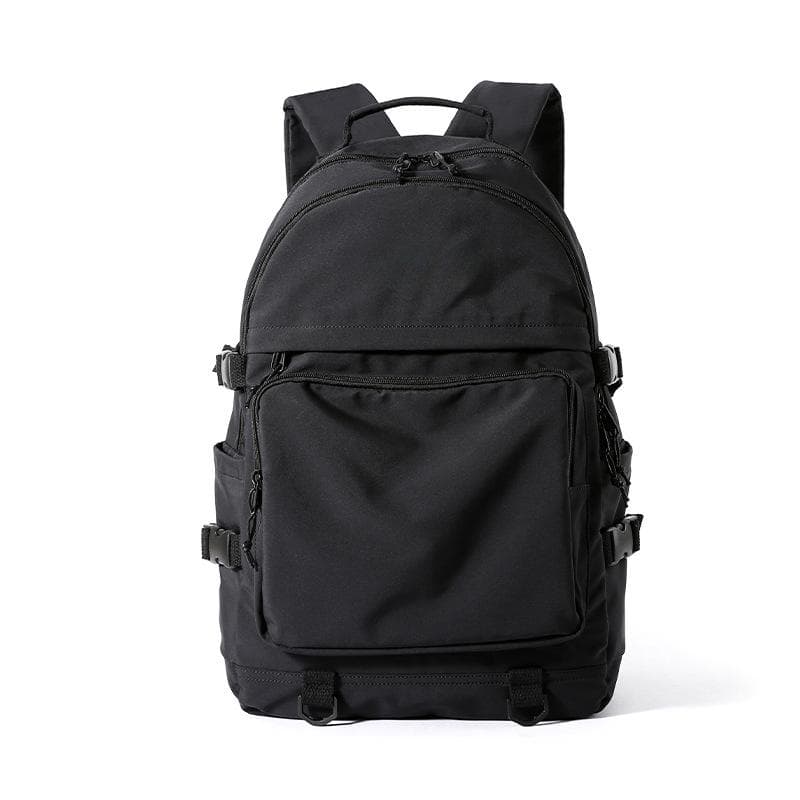 Personality Junior High School Student Schoolbag Female Street Trend Multi-use Korean Backpack Male Travel Leisure Backpack 15 inches. black
