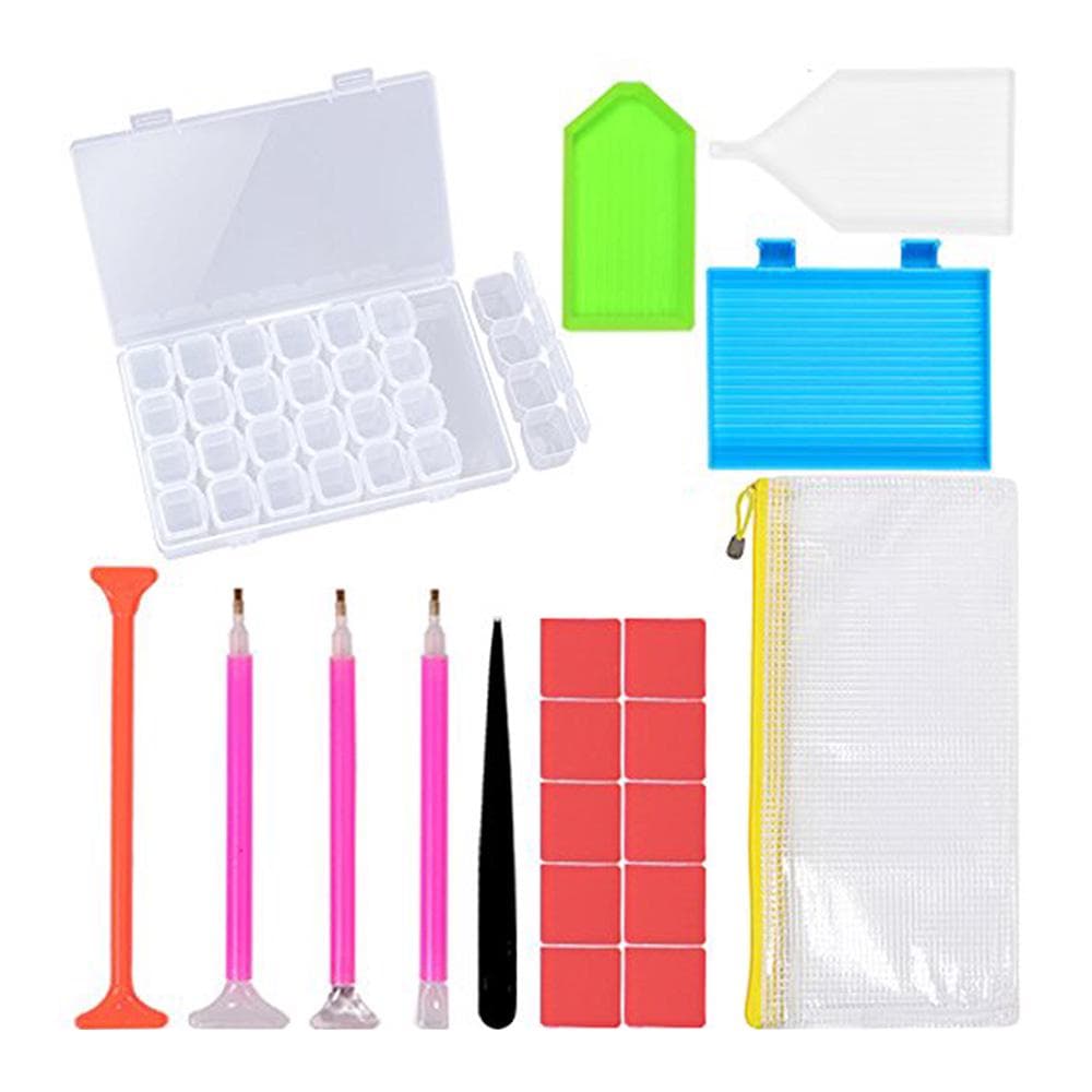 DIY Diamond Painting Tools Set Pen Glue Plastic Tray Set Embroidery Cross Stitch Sewing Accessories B