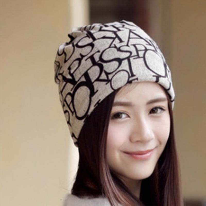 FAITOLAGI 3 Wear Ways Knitted Beanie Hat Scarf Women's Fashion Soft Winter Spring Beanie Scarf Cap