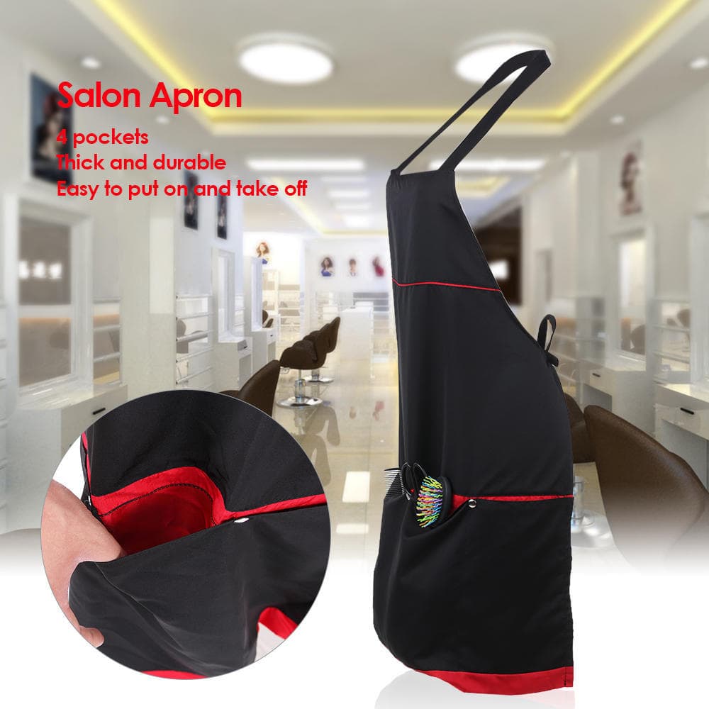 Bestauty Salon Apron Hairdressing Cape for Barber Hair Cloth Cutting Dyeing Cape for Hairdresser Black black