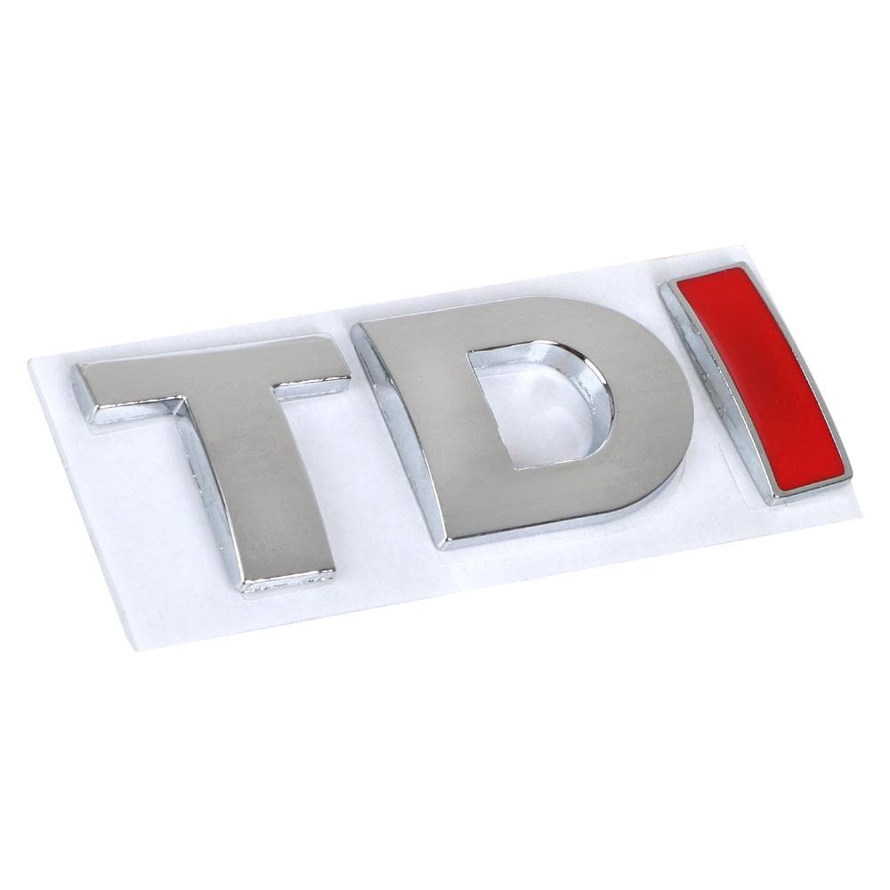 3D Metal TDI Logo Decal for VW Golf JETTA PASSAT MK4 MK5 MK6 Reflective Car Sticker Turbo Direct Injection Emblem Badge 2