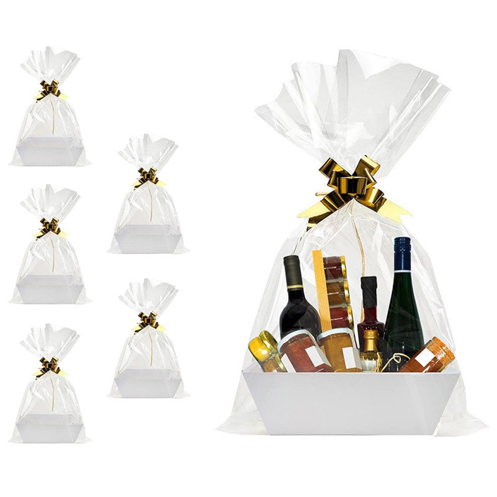 Empty Gift Basket with Handles Sturdy Tray Wine Gift Basket Party Favors Basket for Graduation