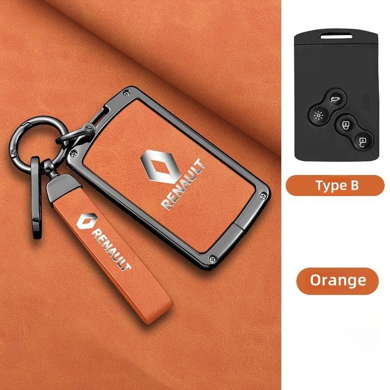 Hub Caps Zinc Alloy Car Key Case Cover Shell Keychain For Renault Koleos Captur Kadjar Megane Clio 5 Talisman Arkana Zoe Scenic