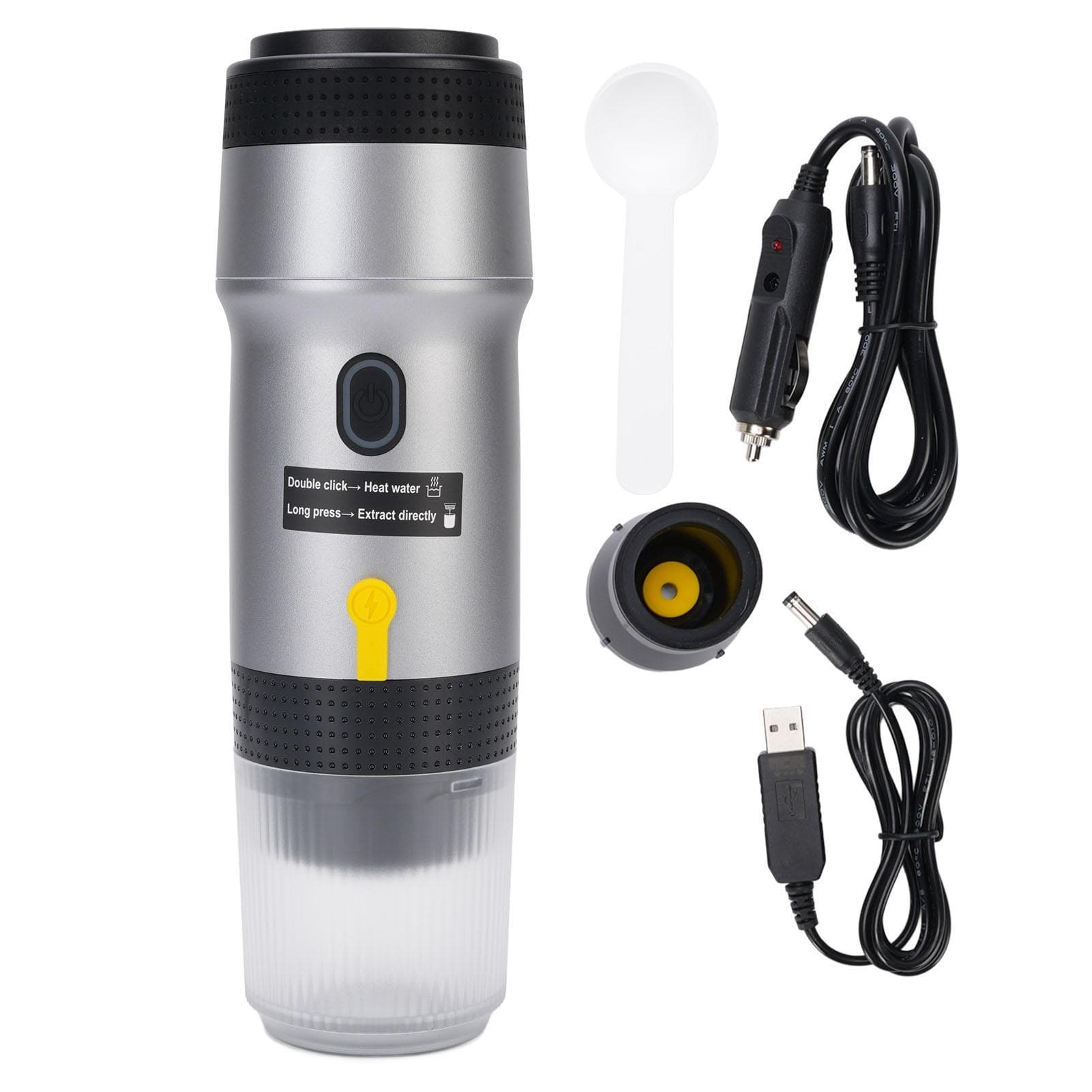 Portable Coffee Machine 304 Stainless Steel Multifunctional USB 3 in 1 Travel Coffee Maker for L