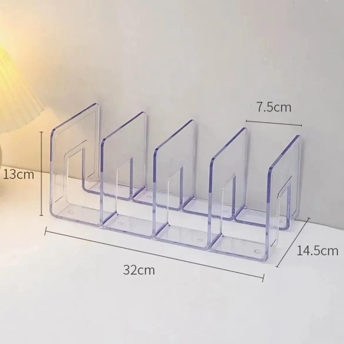 Handbag Storage Organizer Rack Wardrobe Divider Shelf Bag Storage Rack Transparent Purse Handbag Divider Shelf Bags Display Rack 4 grids transparent