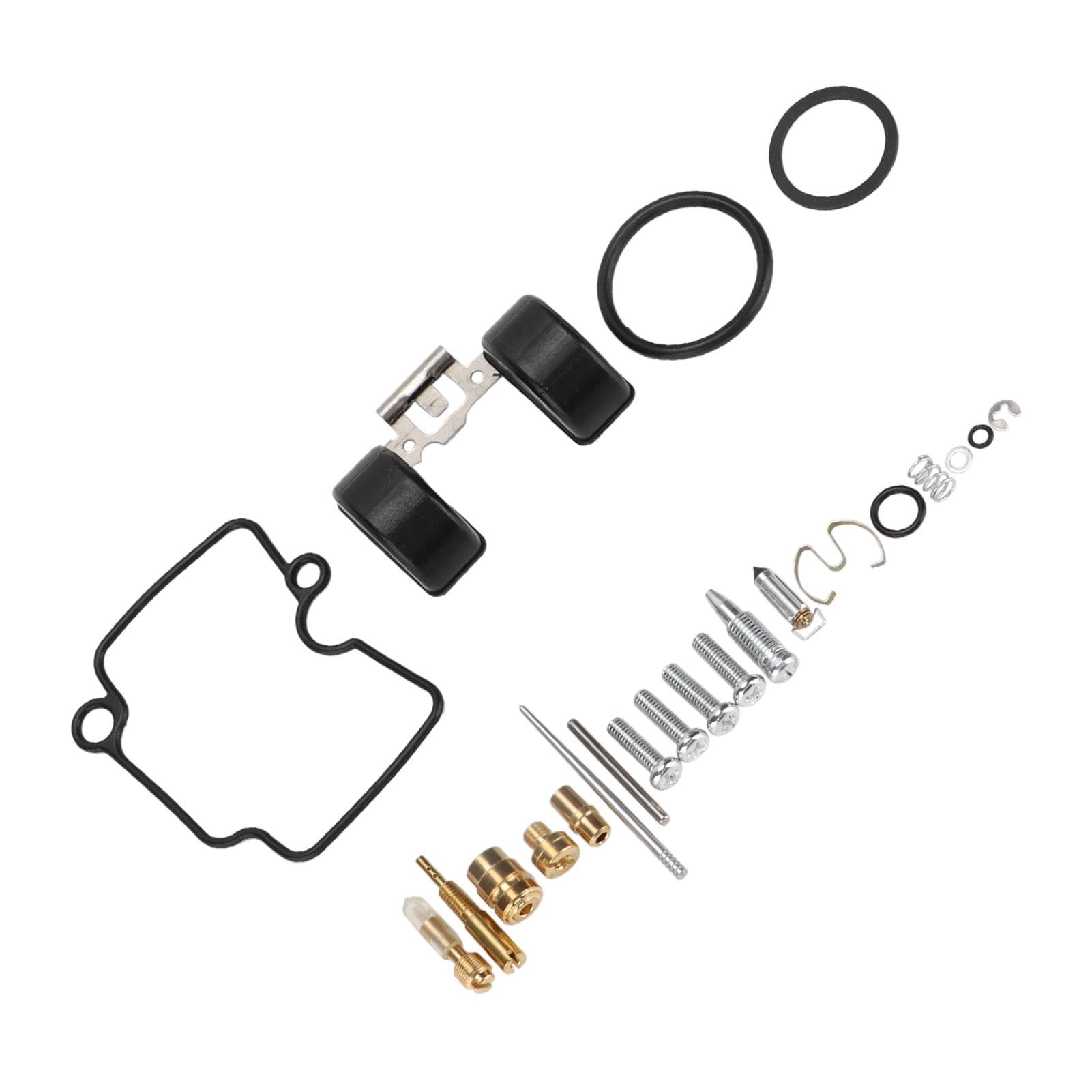 23pcs Motorcycle Carburetor Repair Kit Rubber Metal Replacement for YM Motorcycle YBR125 JYM125