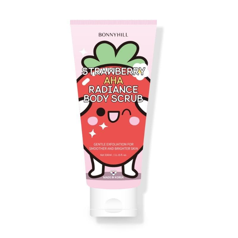 Bonnyhill Strawberry AHA Radiance Body Scrub (330ml)