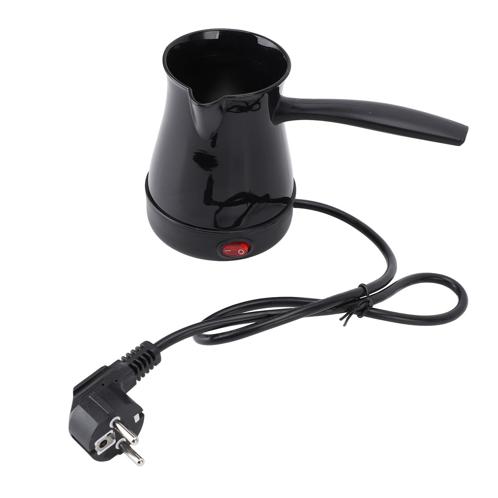 Electric Turkish Coffee Kettle 300ML Fast Even Heating Stainless Steel Turkish Electric Coffee L(for 6.5-9kg) black